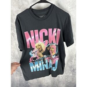 Nicki Minaj Pink Friday Tour 2 T-Shirt Short Sleeve Size‎ Medium Black Music Rap